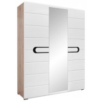 Шкаф SZF2D1L/21/17 Byron BRW бежевый/белый