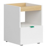 Тумба KNT1S PRINCETON BRW бежевый/белыйзеленый