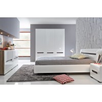 Спальня Azteca BRW бежевый/белый