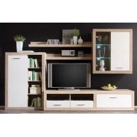 Вітальня CANCAN 1 BRW бежевий/білий