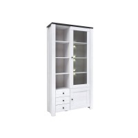 Витрина REG1W1D3S/20/10 Antwerpen BRW белый/коричневый