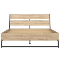 Кровать LOZ/160-B GAMLA BRW бежевый/черный