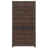 Шкаф SZF2D ALHAMBRA BRW коричневый/черный