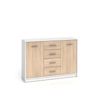 Комод KOM2D4S Nepo BRW белый/бежевый