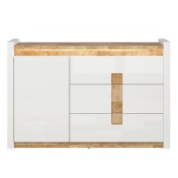 Комод KOM1D3S ALAMEDA BRW бежевый/белый