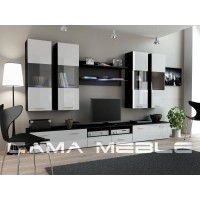 Гостиная стенка Dream 1 Cama черный/белый