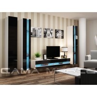 Гостиная стенка Vigo NEW 6 Cama белый/черный