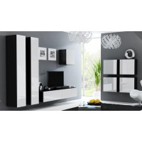 Гостиная стенка VIGO 24 Cama черный/белый