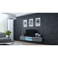 Тумба под ТВ VIGO GLASS Cama белый/серый