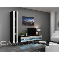 Гостиная стенка Vigo NEW 8 Cama черный/белый