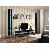 Гостиная стенка Vigo NEW 3 Cama белый/черный