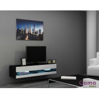 Тумба під ТВ VIGO NEW 140 Cama чорний/білий