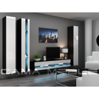 Гостиная стенка Vigo NEW 7 Cama черный/белый