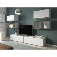 Гостиная стенка ROCO 3 Cama белый/черный/белый