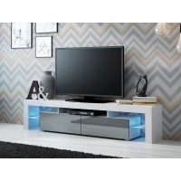 Тумба під ТВ SOLO Cama білий/сірий