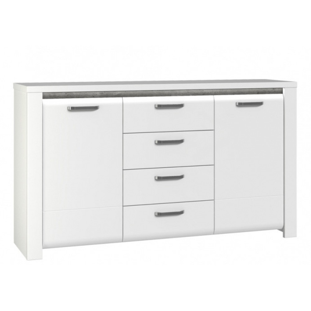 Комод BUGK231B-C638 BRUGIA Forte білий/графітовий