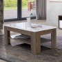 Журнальный столик CFTT5016-M156 WHITE SEA Forte белый/коричневый
