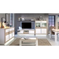 Гостиная стенка CANNE Forte бежевый/белый