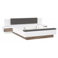 Кровать BRML1181-C540 BARMENDA Forte бежевый/белый/серый
