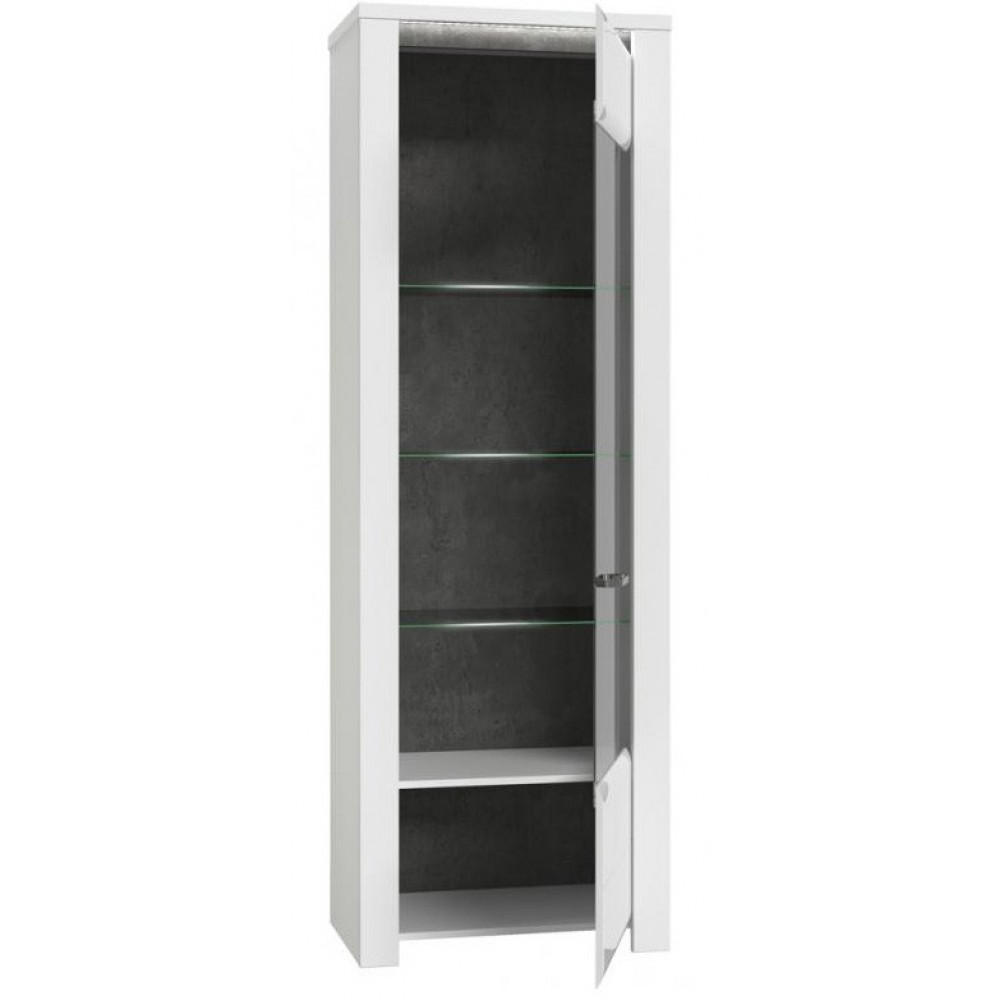 Витрина BUGV711B-C638 BRUGIA Forte белый/графитовый