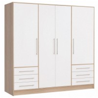 Шкаф JPTS86-Q36F JUPITER Forte бежевый/белый