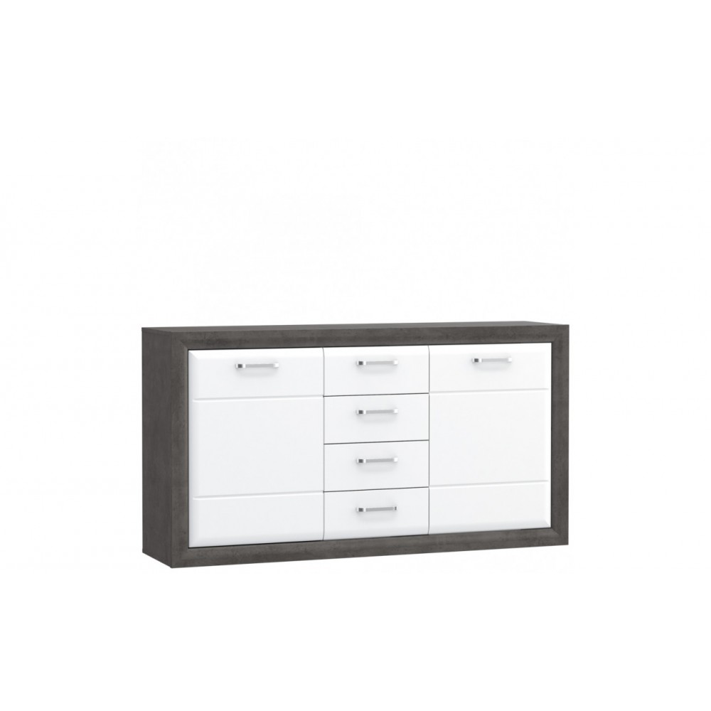 Комод ENXK231-C275 LENNOX NEW Forte белый/графитовый