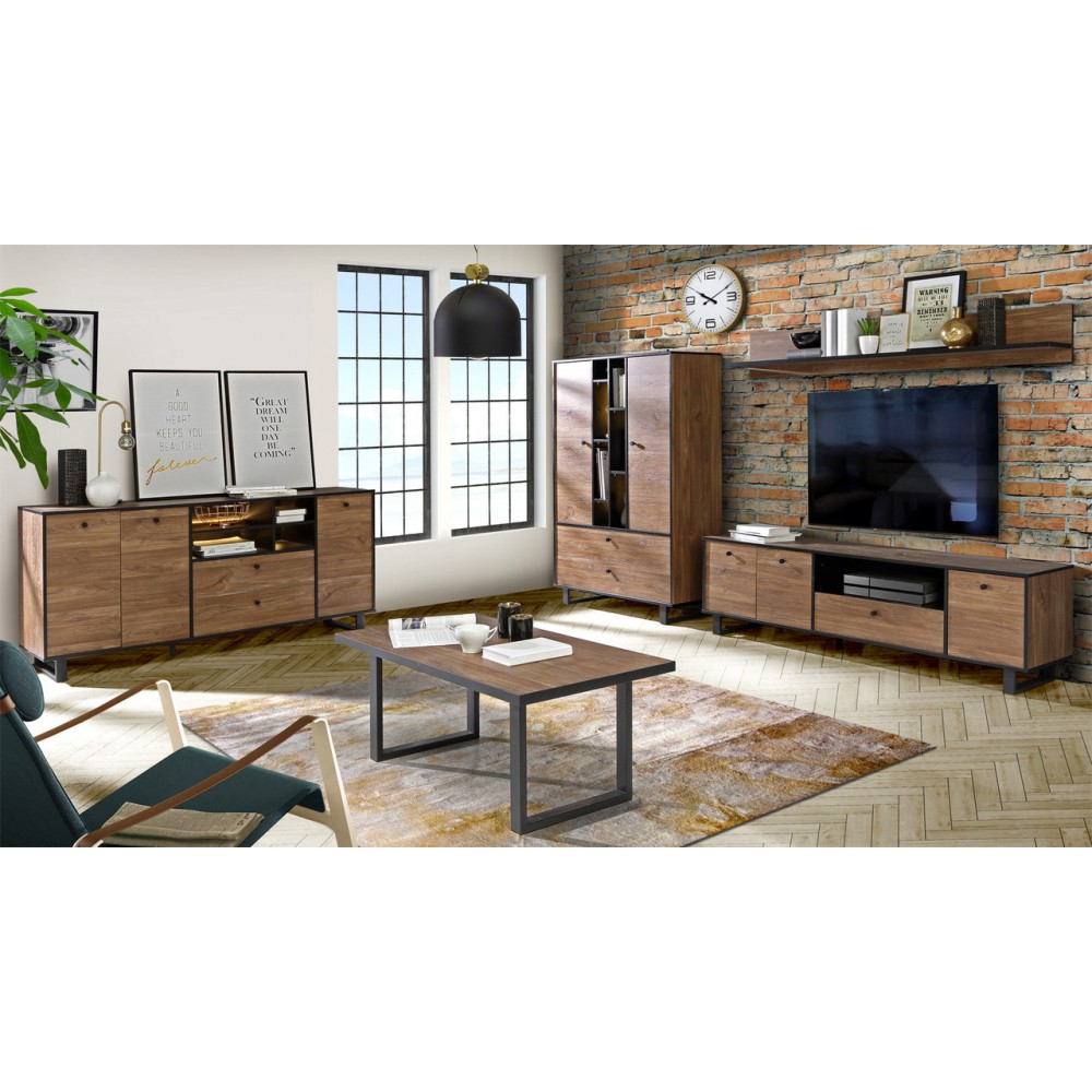 Комод SEWK242-M115 SEWILL Forte бежевий/чорний