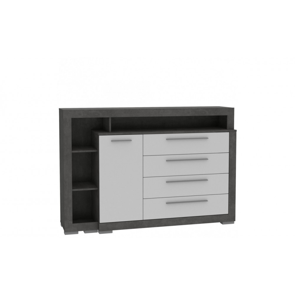 Комод CRMK35L-C272 JULIETTA Forte белый/графитовый