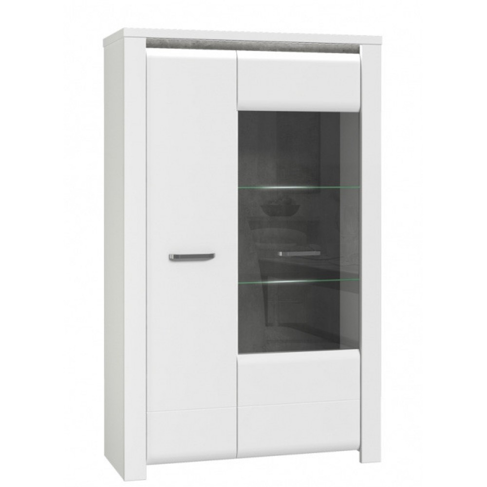 Витрина BUGV621LB-C638 BRUGIA Forte белый/графитовый