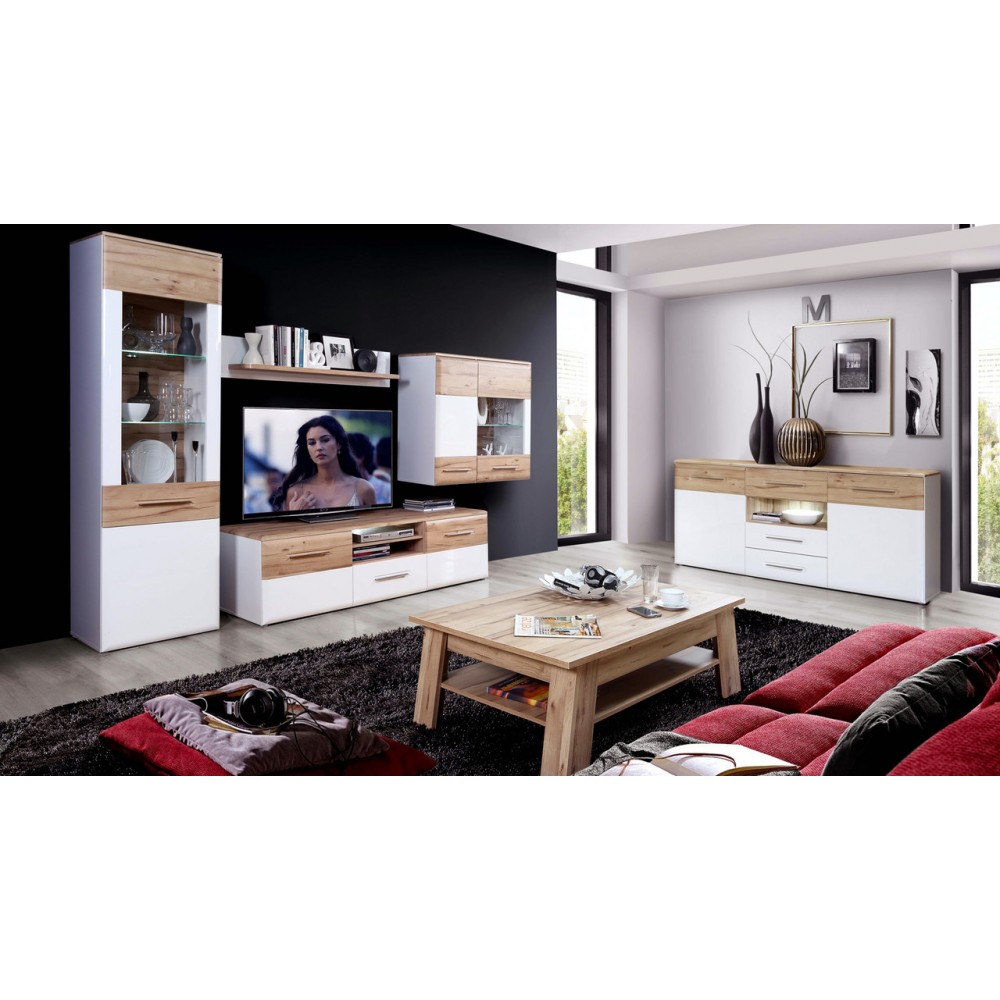 Витрина CTGV021RB-N71 CARTAGO Forte бежевый/белый