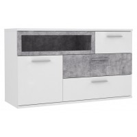Комод PLBK325-C347 PALM BEACH Forte белый/графитовый