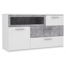 Комод PLBK325-C347 PALM BEACH Forte белый/графитовый