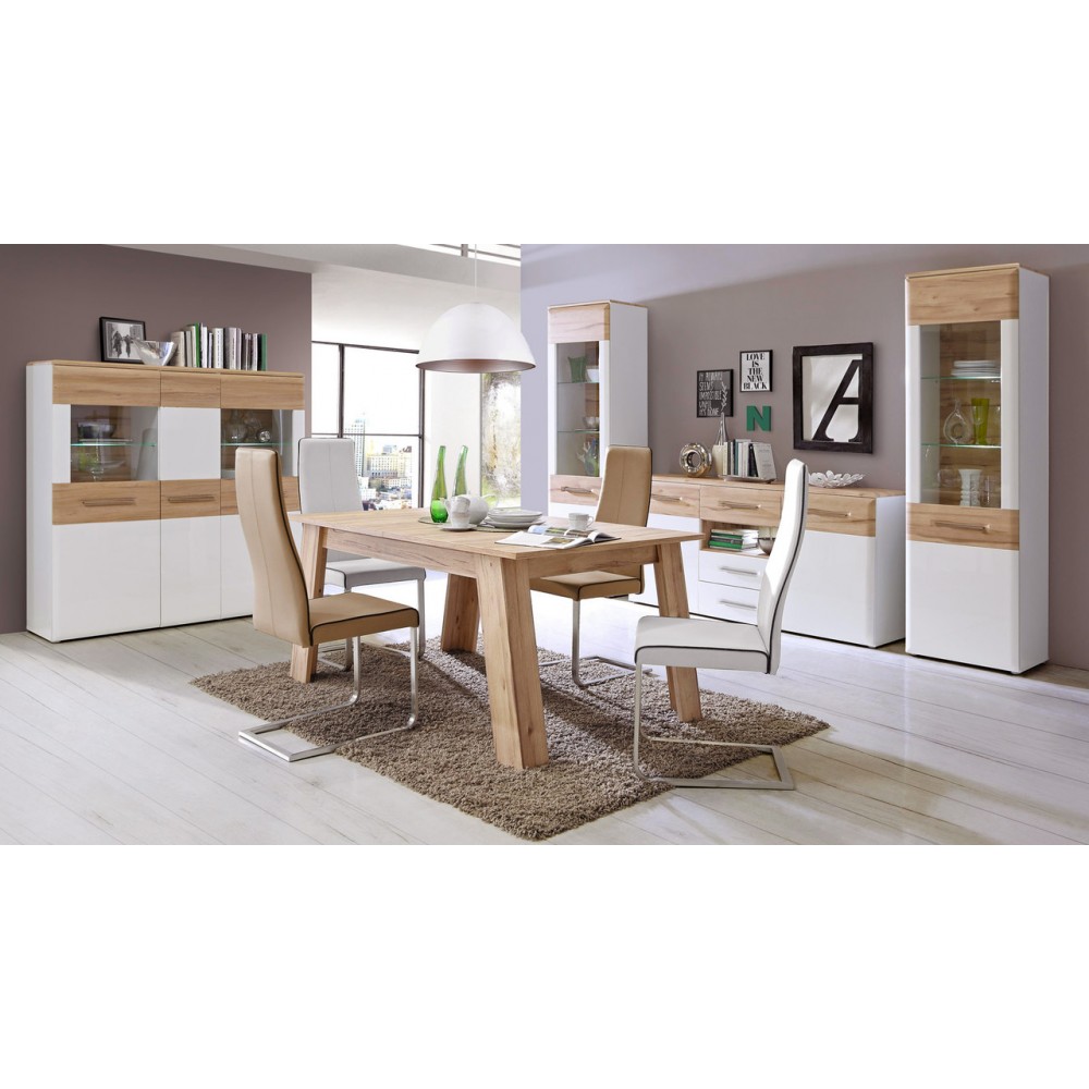 Витрина CTGV711RB-N71 CARTAGO Forte бежевый/белый