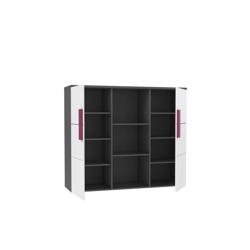 Комод LBLK43-P83 LIBELLE Forte белый/графитовый