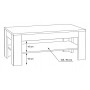 Журнальный столик CFTT5016-M156 WHITE SEA Forte белый/коричневый