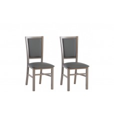 Стул KR0124-D46-631 GLABRA Forte графитовый/коричневый