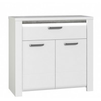 Комод BUGK221B-C638 BRUGIA Forte белый/графитовый