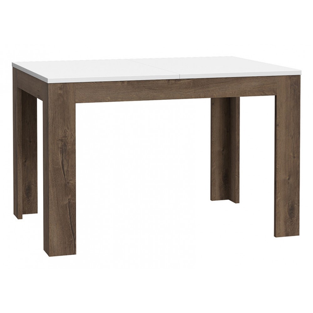 Стол TMST142-M156 WHITE SEA Forte белый/коричневый