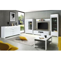 Вітальня BRUGIA 3 Forte білий/графітовий