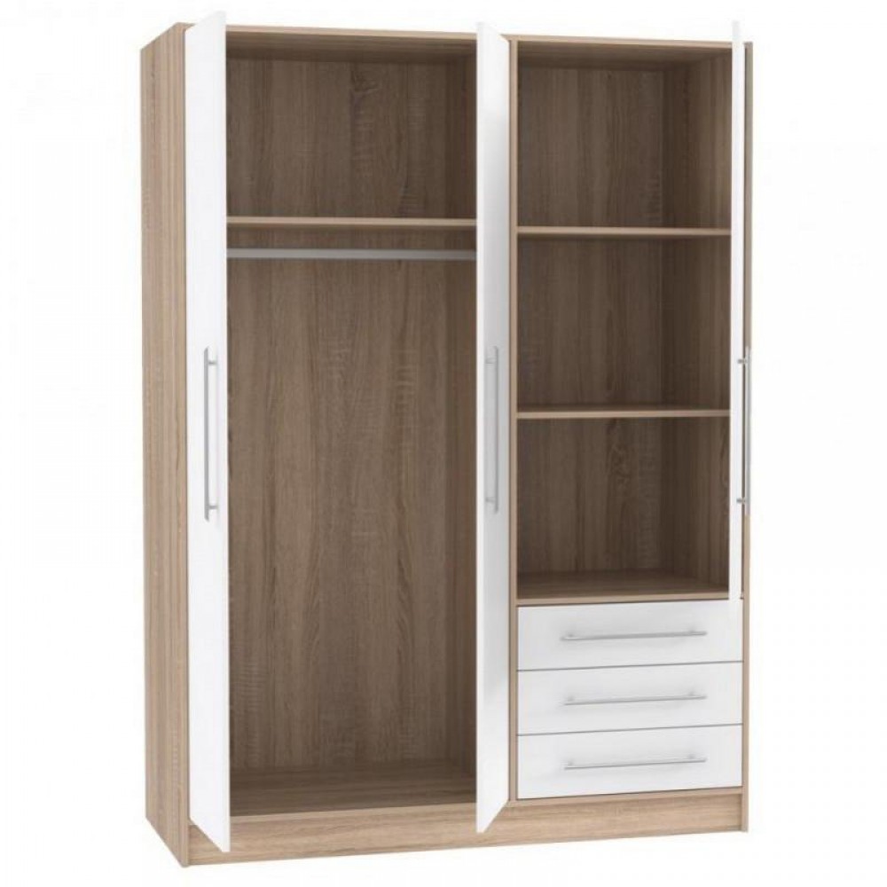 Шкаф JPTS84-Q36F-W JUPITER Forte бежевый/белый