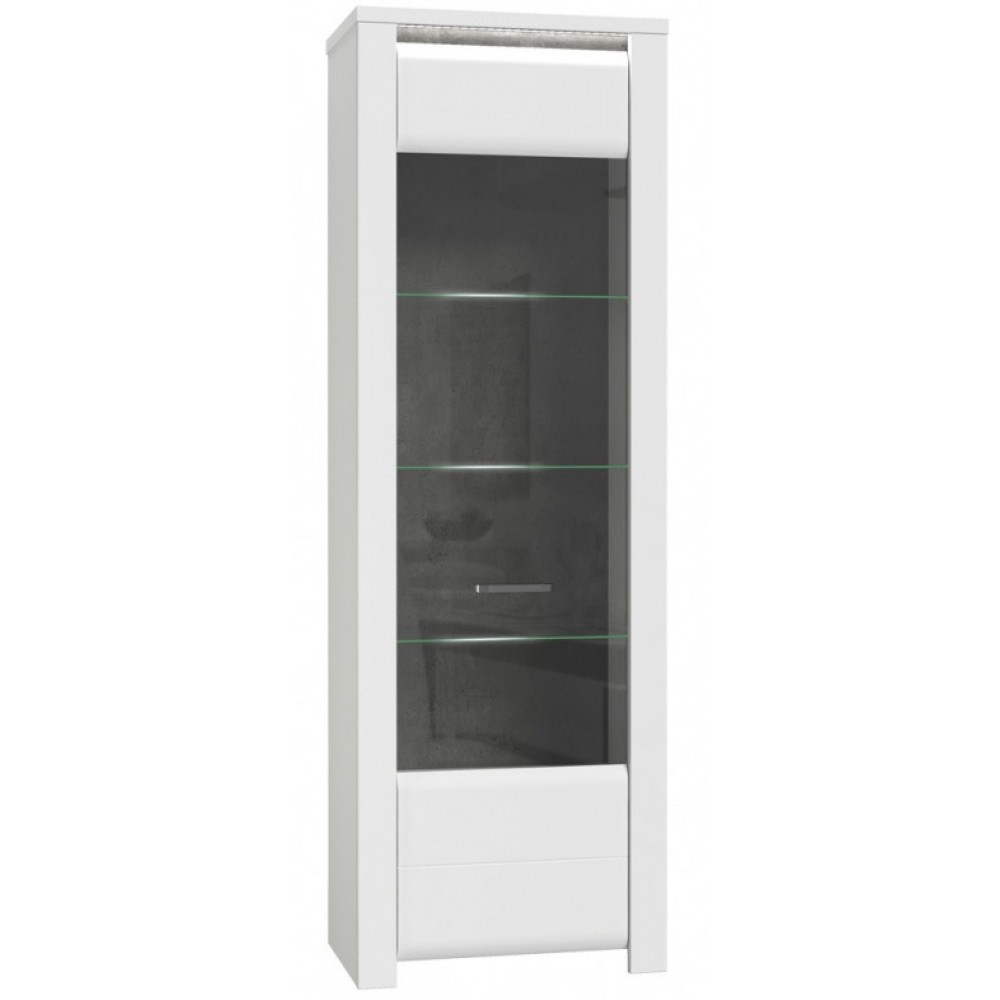 Витрина BUGV711B-C638 BRUGIA Forte белый/графитовый