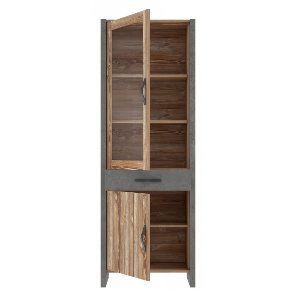 Вітрина NTEV711-C473 NOTE Forte графітовий/коричневий