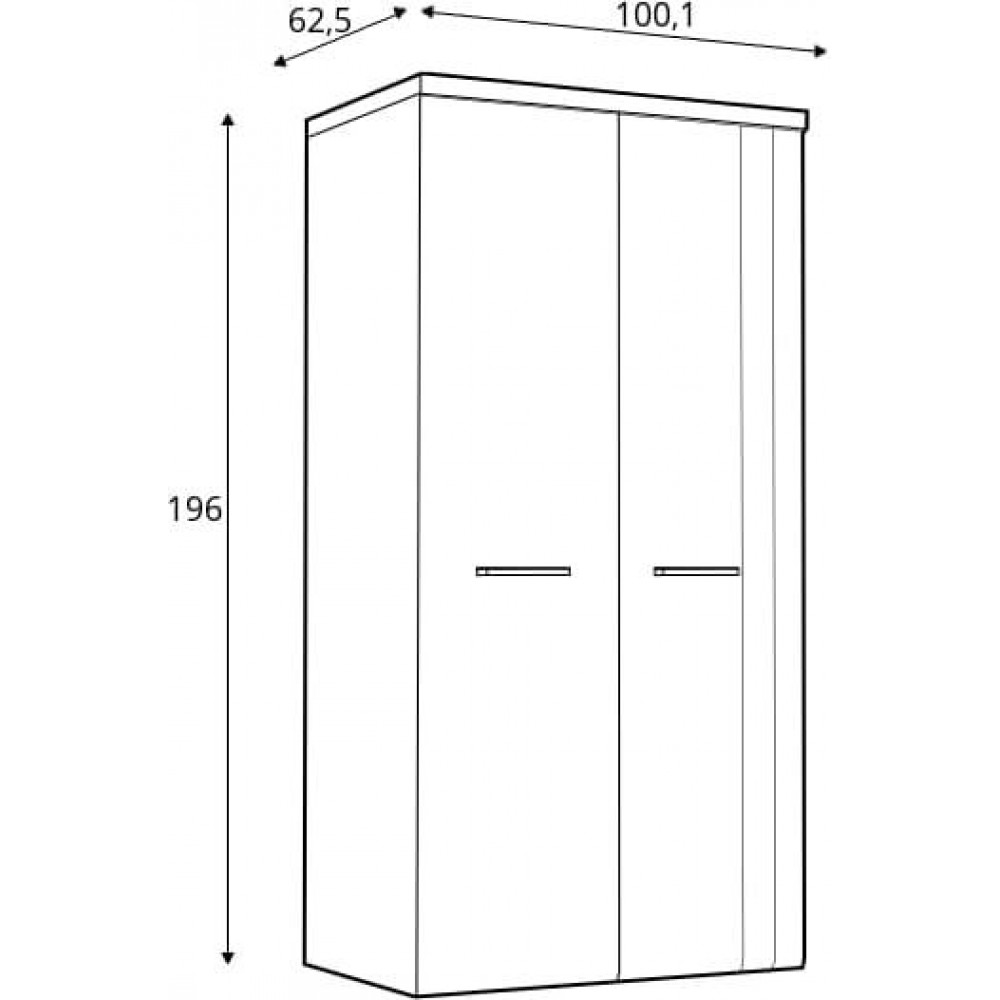 Шафа TUZS821B-C843 TULUZA Forte бежевий/білий