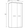 Шафа TUZS821B-C843 TULUZA Forte бежевий/білий