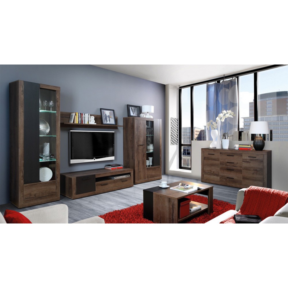 Гостиная стенка TRASS Forte коричневый