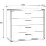 Комод CHRK212-M213 CHICORY Forte бежевый/белый