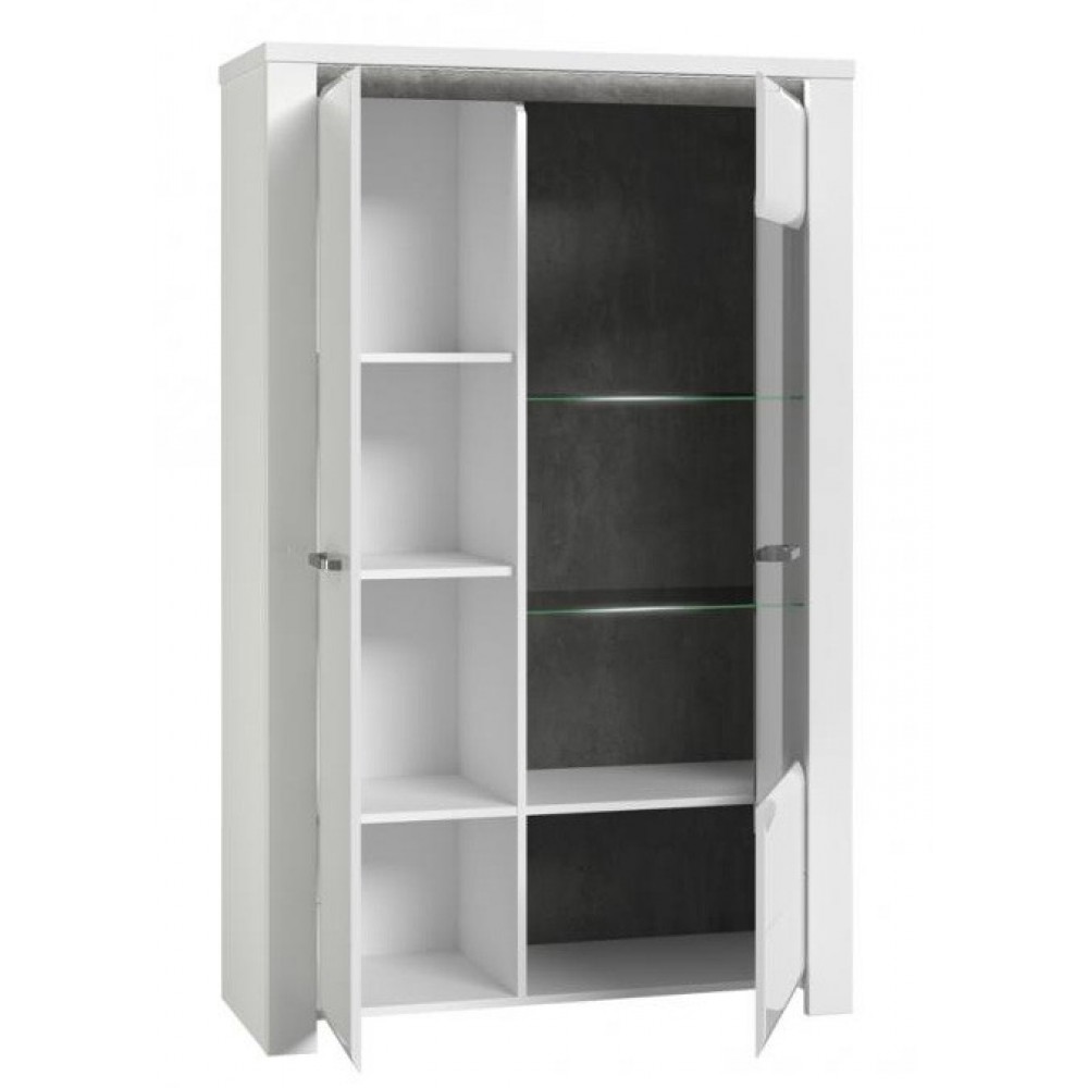 Витрина BUGV621LB-C638 BRUGIA Forte белый/графитовый