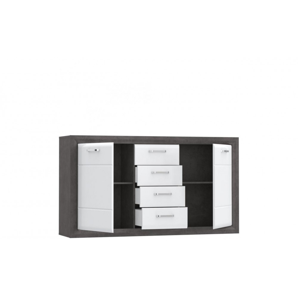 Комод ENXK231-C275 LENNOX NEW Forte белый/графитовый