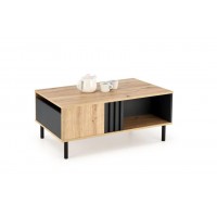 Журнальный столик SONIA дуб артисан/черный Halmar