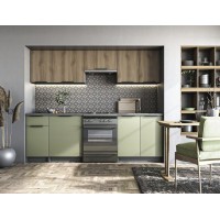 Кухня KSENIA 240 орех/фисташка/антрацит Halmar